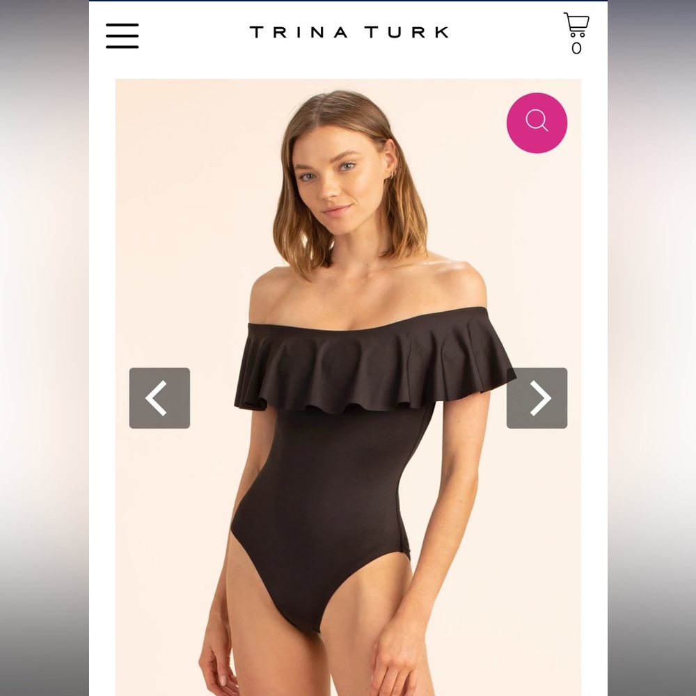 Trina Turk Ruffle Monaco One Piece Swimsuit